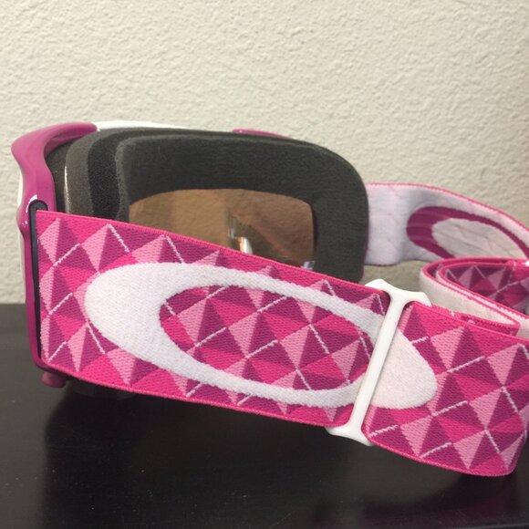 PRELOVED - Oakley Elevate white/pink snowboard goggles MISC114 - Picture 2 of 5